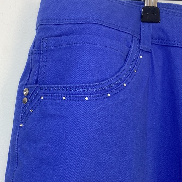 W.Lane Pants - W.Lane - Cobolt Blue Crop Pants - Size 20